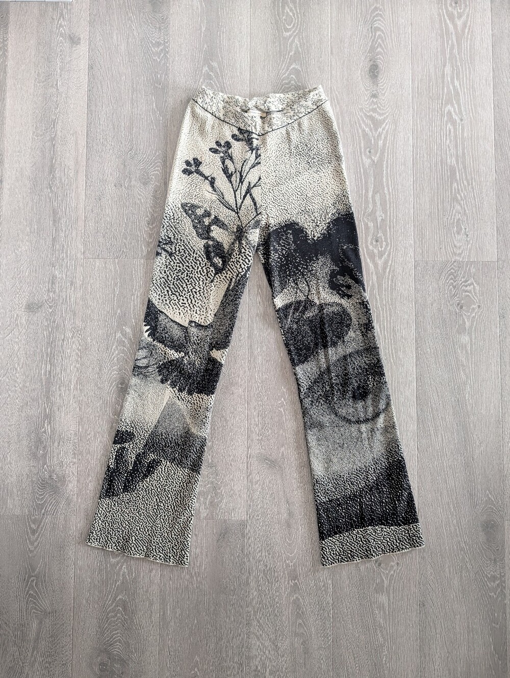 Paloma Wool - Mia Crop Flare Knit Elastic waist Pants - S